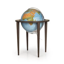 Cartographia Földgömb QUEEN BLUE 50 cm - duo, bükkfa talp 