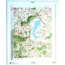 Cartographia Fertő-tó dombortérkép 80 X 57 - HM 9789632570891