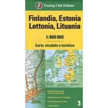 Cartographia Finnország, Észtország, Lettország, Litvánia térkép 9788836575183