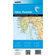 Cartographia Isztria, Kvarner-öböl turisztikai és hajózási térkép 3830048524292