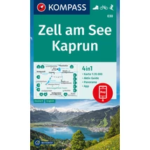 Cartographia-K 030 Zell am See / Kaprun + Aktiv Guide: 4in1 Turistatérkép-9783991217794