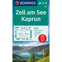 Cartographia-K 030 Zell am See / Kaprun + Aktiv Guide: 4in1 Turistatérkép-9783991217794