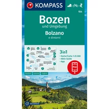 Cartographia K 154 Bozen és környéke turistatérkép 9783991217312