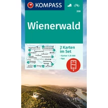 Cartographia K 208 Bécsi-erdő turistatérkép 9783991215219
