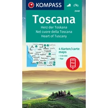 Cartographia K 2440 Toszkána turistatérkép 9783991215783