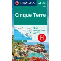 Cartographia K 2450 Cinque Terre turistatérkép 9783991217459