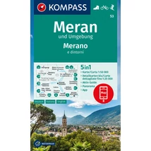 Cartographia-K 53 Merano és környéke turistatérkép-9783991217473