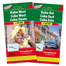 Cartographia Kuba Nyugat és Kelet térképszett-Freytag-9783707916881