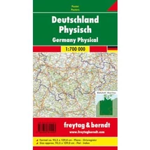 Cartographia Németország térkép íves 1: 700 000 (93,6 x 129 cm papír) Freytag 9783850844093