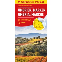 Cartographia Olaszország résztérkép - Umbria, Marche - Marco Polo-9783575016652