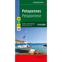 Cartographia Peloponnészosz (Görögország) autó- és szabadidőtérkép - Freytag-9783707921762