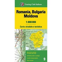 Cartographia Románia, Bulgária, Moldova térkép - TCI-9788836580040