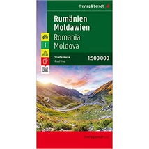 Cartographia Románia/Moldova keményborítós térkép (Freytag) 9783707905717