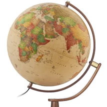 Cartographia Földgömb Sylvia Antique  37 cm - duó, világító, álló, antik  - 8000623002674