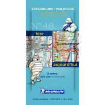 Cartographia Strasbourg-Mulhouse centenáriumi történelmi térkép - Michelin 8048 9782067192317
