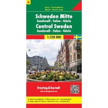Cartographia Svédország résztérkép (4) Sundsvall - Falun - Gävle térkép - Freytag-9783707903218