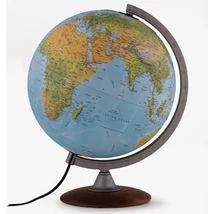 Cartographia TATTILE földgömb 30 cm - domborított felszínű, világító, fatalpas 8000623002605