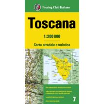 Cartographia Toszkána régiótérkép-TCI-9788836579747