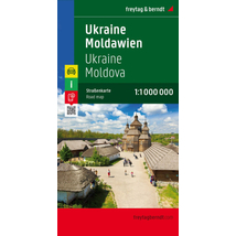 Cartographia Ukrajna-Moldova keményborítós térkép (Freytag) 9783707907513