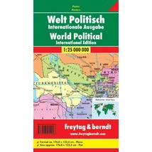 Cartographia Világtérkép politikai íves 176x122 cm -  Freytag-9783707914948