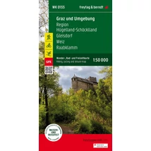 Cartographia WK133 Graz és környéke-Hügelland-Schöcklland-Gleisdorf-Weiz-Raabklamm turistatérkép-9783707919752