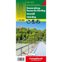 Cartographia WK 432 Donauradweg Passau-Eferding-Sauwald-Schärding turistatérkép - Freytag 