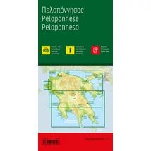 Cartographia Peloponnészosz (Görögország) autó- és szabadidőtérkép AK 0840-26- Freytag-9783707924596