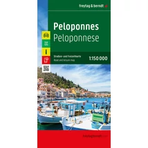Cartographia Peloponnészosz (Görögország) autó- és szabadidőtérkép AK 0840-26- Freytag-9783707924596