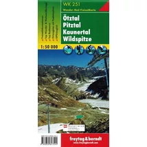 Cartographia WK251 Ötztal-Pitztal,Kaunertal turistatérkép (Freytag) 9783850847544