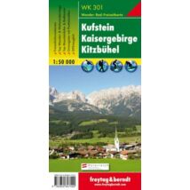 Cartographia WK301 Kufstein Kaisergebirge Kitzbühel turistatérkép (Freytag) 9783850847100