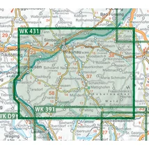 Cartographia WK431 Thermenregion Innviertel-Ibmer Moor-Kobernaußerwald-Braunau-Burghausen-Marktl turistatérkép - Freytag 