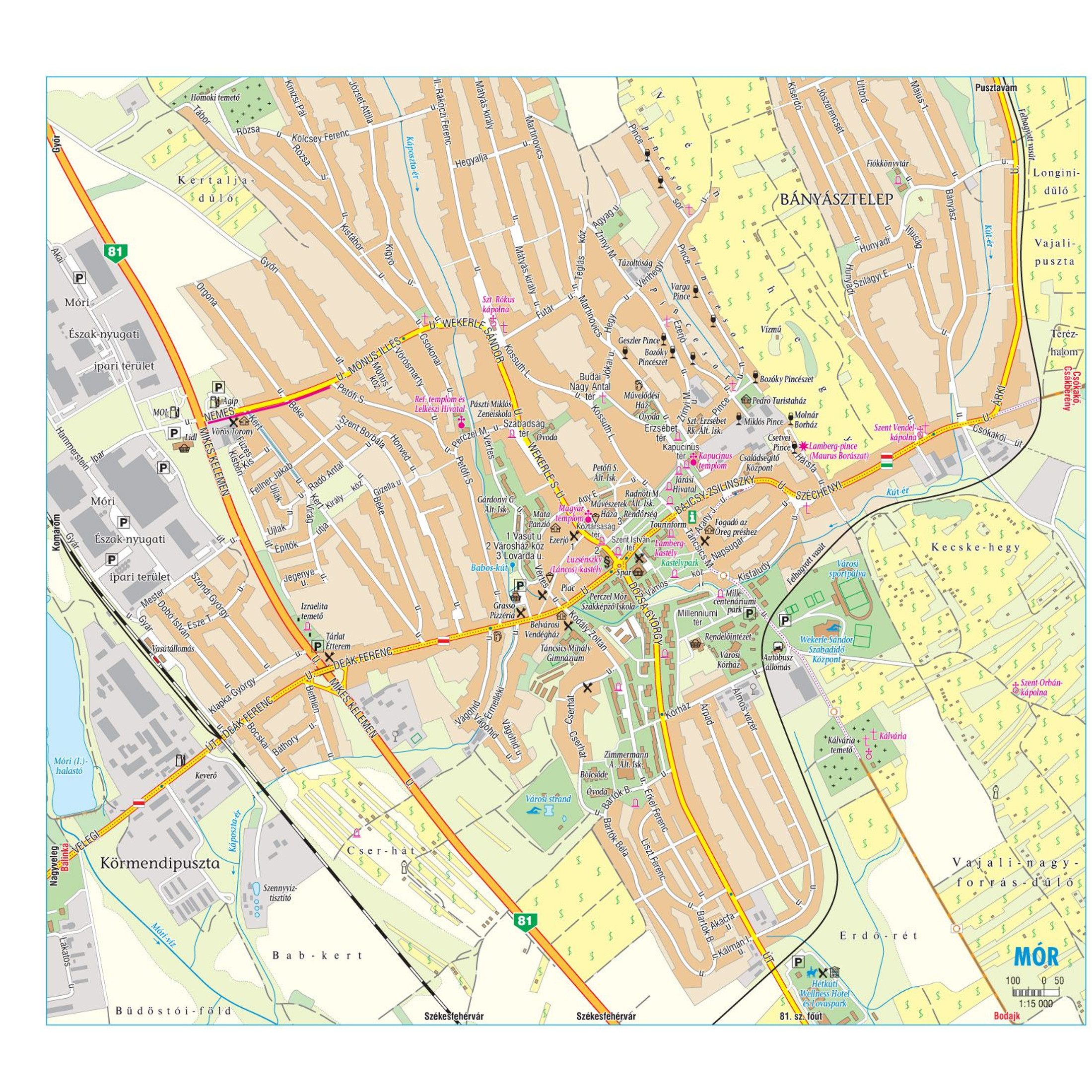 Vértes turistatérkép (Szarvas)