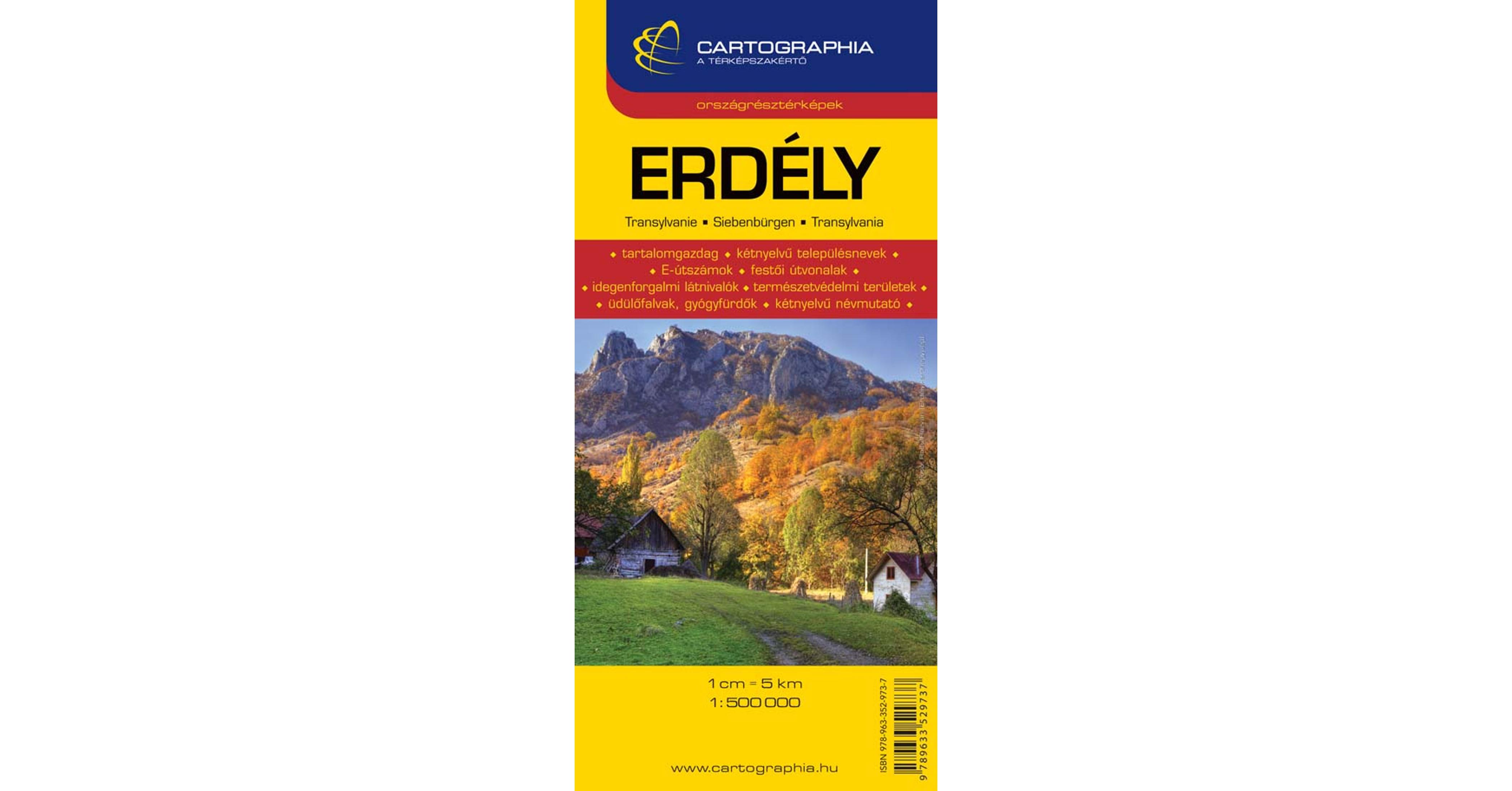Erdely Autoterkep