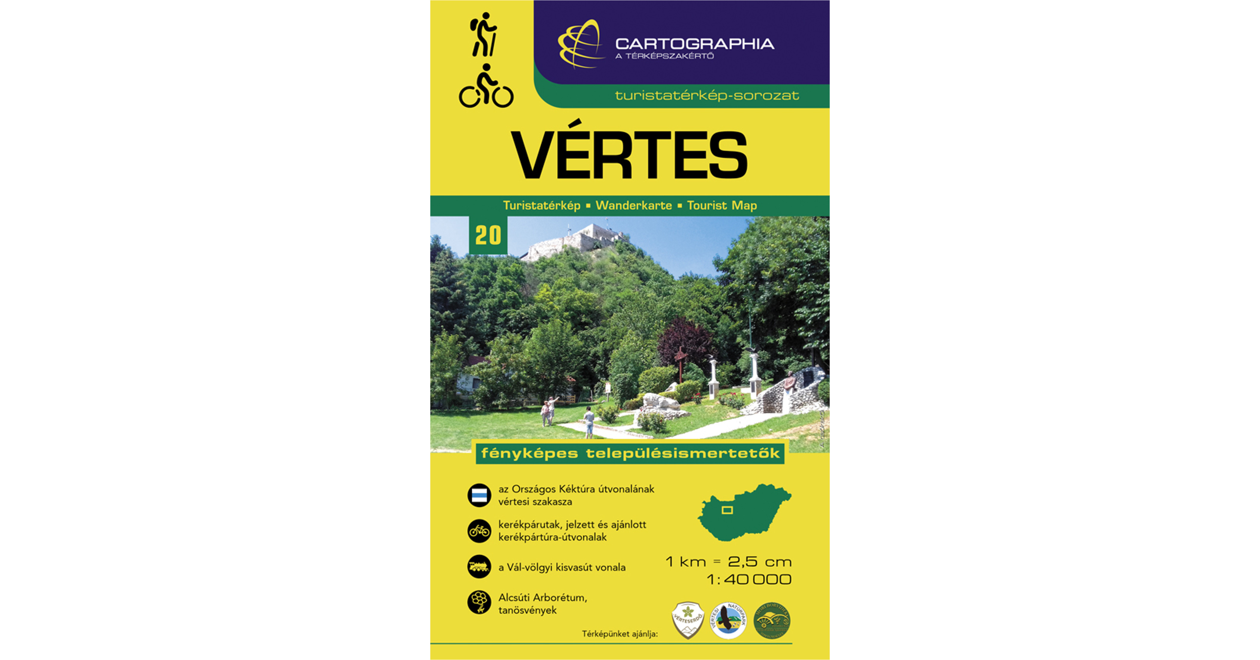 Vértes turistatérkép - Cartographia