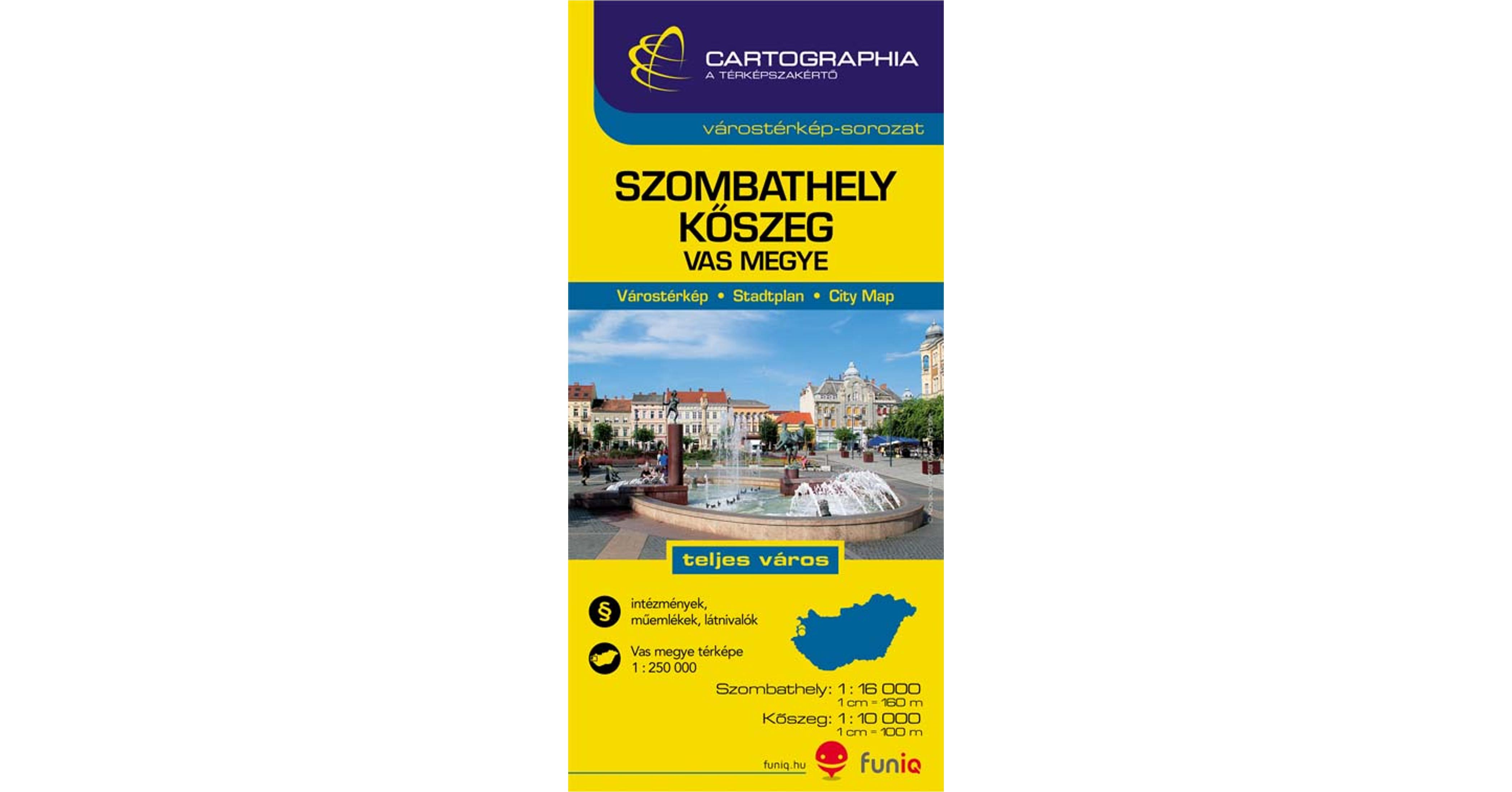 Szombathely várostérkép (+Vas megye térképe)