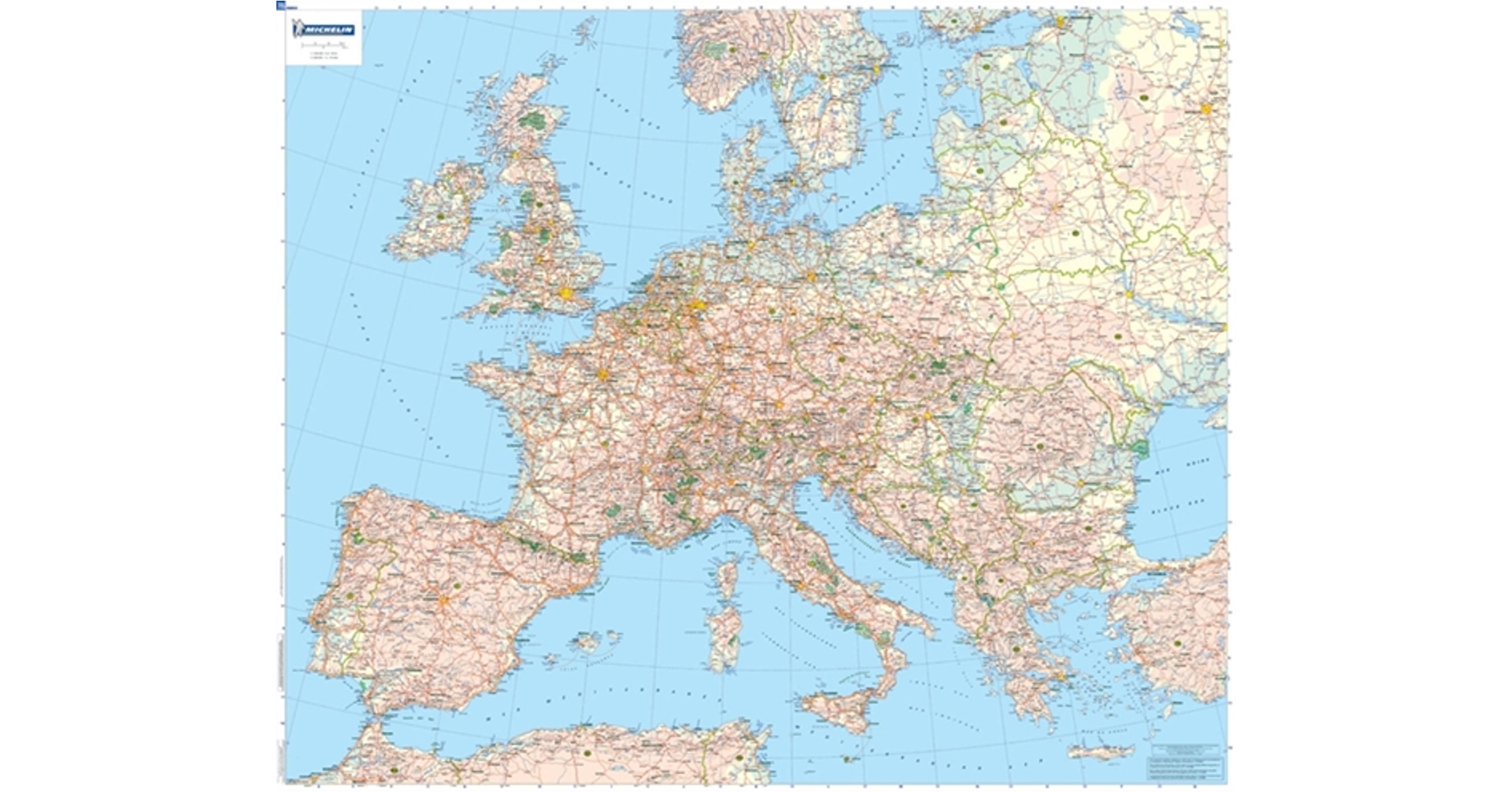 Európa politikai térkép fóliás