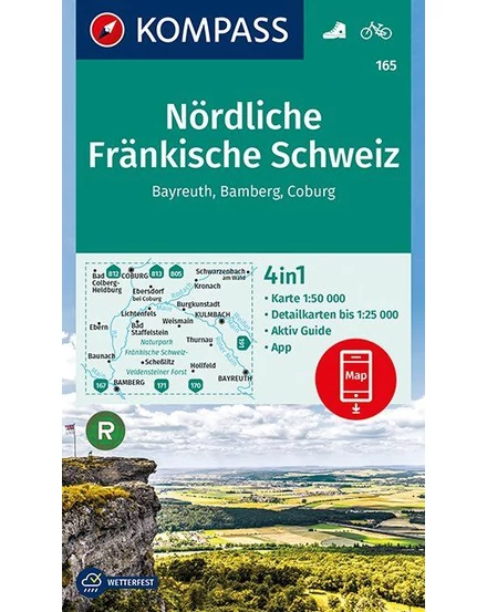 Cartographia K 165 Frank-Svájc északi rész turistatérkép 9783990442630