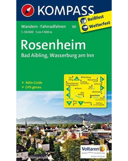 Cartographia K 181 Rosenheim turistatérkép 9783850266901