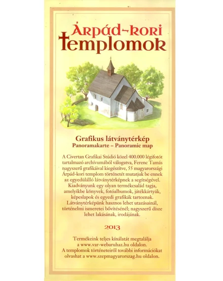Cartographia Árpád-kori templomok látványtérkép 9786158008532