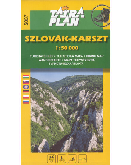 Cartographia TP5037 Szlovák-karszthegység turistatérkép 9788089349012
