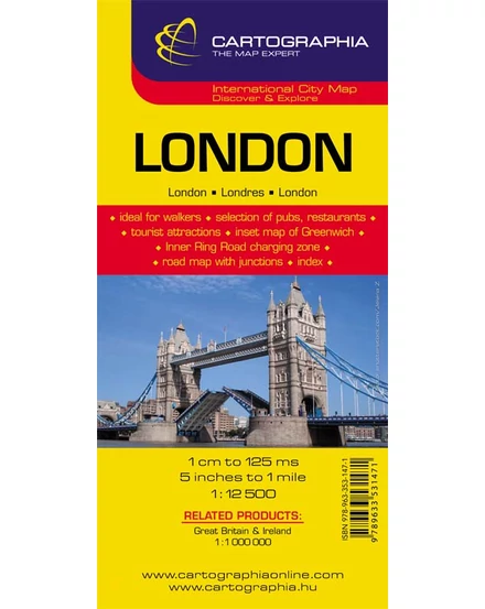 Cartographia London várostérkép 9789633531471