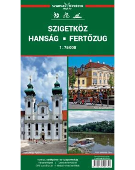 Szigetköz kerékpáros-, vizisport- és turistatérkép
