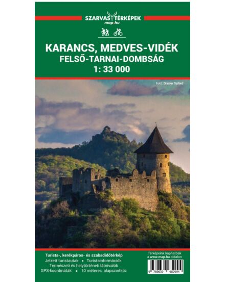 Cartographia  - Karancs, Medves-vidék, Felső-Tarnai-dombság turistatérkép