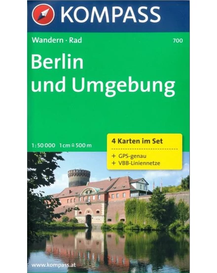 Cartographia K 700 Berlin és környéke turistatérkép 9783850261197