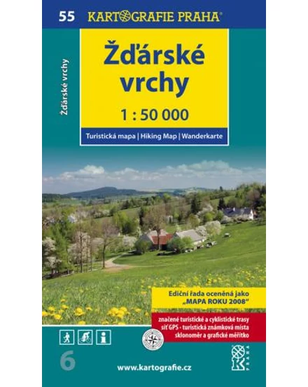 Cartographia TM 55 Zďárské vrchy turistatérkép 9788073931193