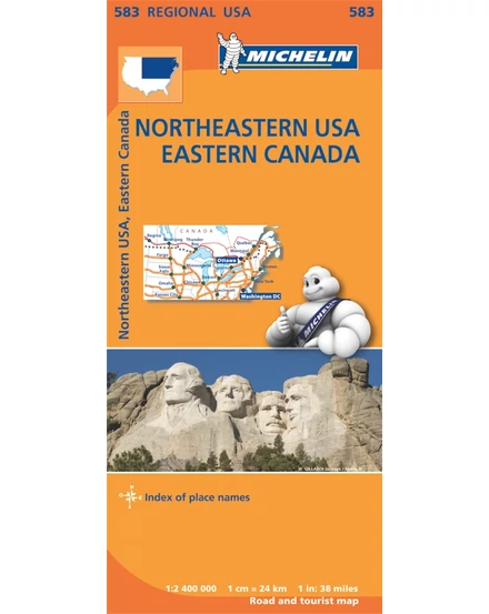 Cartographia USA (északkelet) résztérkép - Michelin 583 9782067184626
