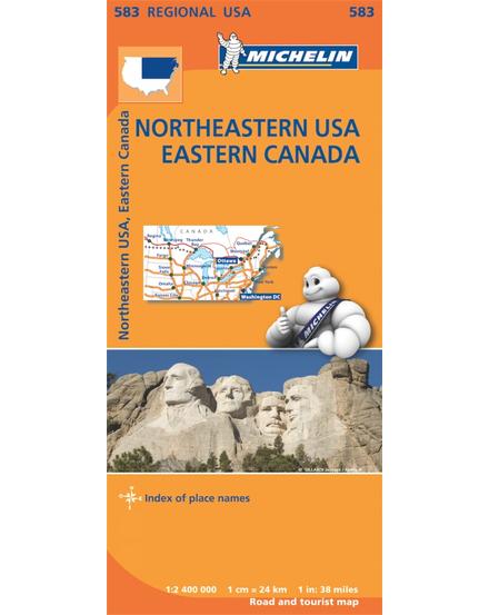 Cartographia USA (északkelet) résztérkép - Michelin 583 9782067184626