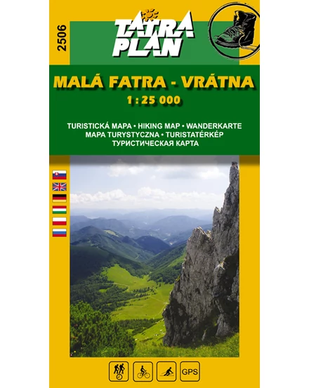 Cartographia TP2506 Kis-Fátra, Vrátna turistatérkép 9788089134458
