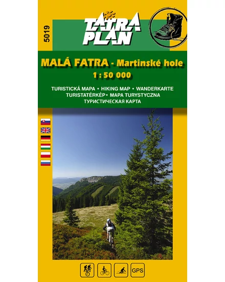 Cartographia TP5019 Kis-Fátra, Martinské hole turistatérkép 9788089134489