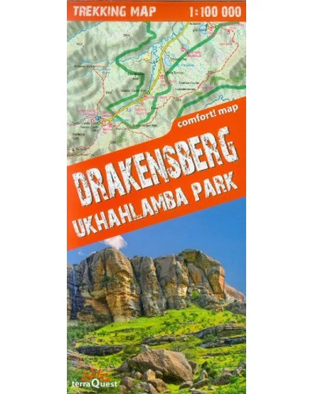 Cartographia Drakensberg, Ukhahlamba Park trekking térkép 9788361155331